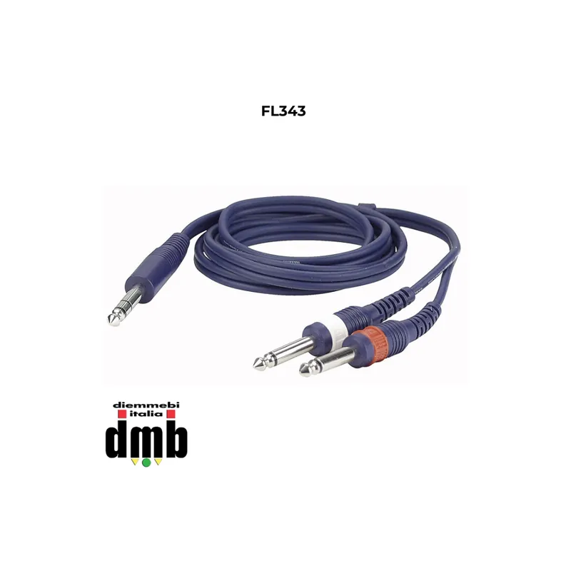 DAP AUDIO - FL343 - Cavo stereo Jack to 2 mono Jack L/R da 3 m Offerta