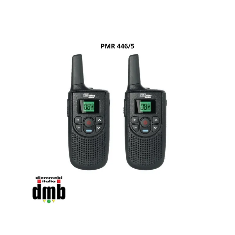 POLMAR - PMR 446/5 - Confezione da 5 coppie di ricetrasmettitori miniaturizzati Bestseller
