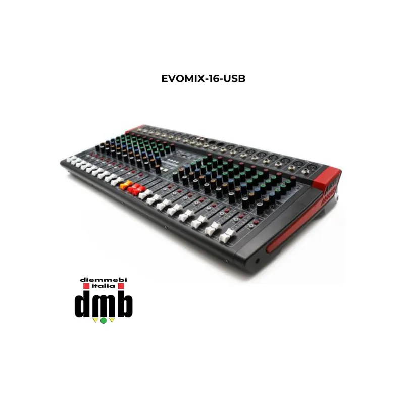 Ultima Occasione SINEXTESIS - EVOMIX-16-USB - Mixer 16 canali, multieffetto DSP, interfaccia USB, lettore Mp3, Bluetooth lettore Mp3, Bluetooth